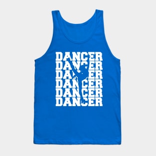 Dancer Dance Team Silhouette Ballet Pointe Jazz Lyrical Tank Top